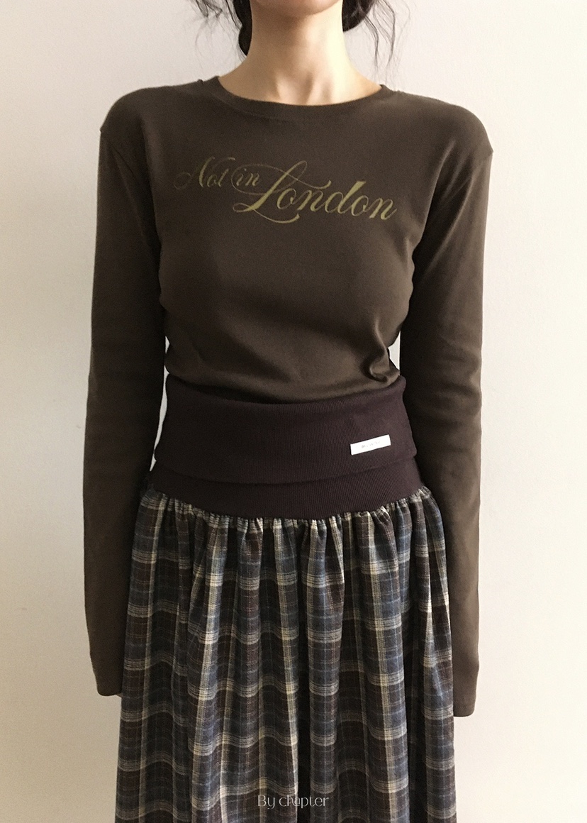 BY CHAPTER東大門㊣代購女裝新款職業休閑25秋冬真品長袖T恤BY Chapter長袖T恤圖色2