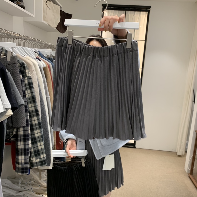 VENIR-a韓國代購㊣女士新品職業25秋冬推薦時尚休閑人氣短裙VENIR-a短裙