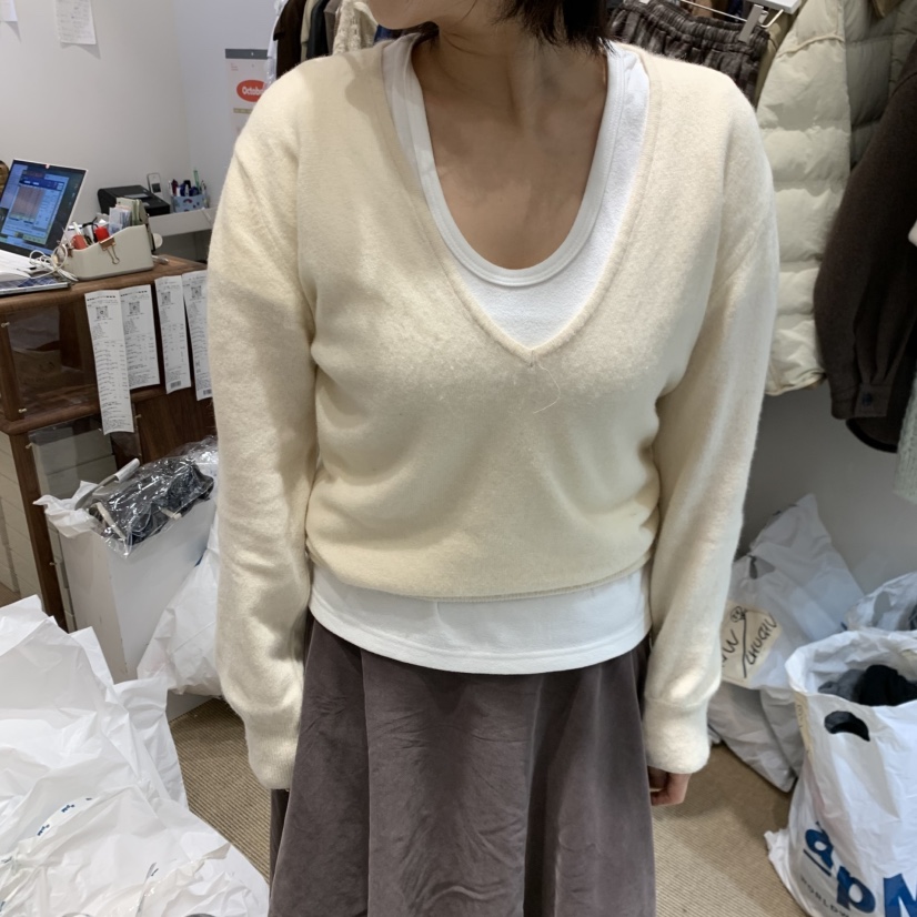 VENIR-a東大門㊣實拍女士新品熱賣25秋冬休閑針織衫不含內搭VENIR-a針織衫圖色4