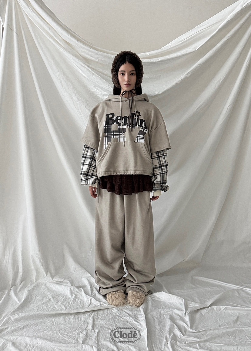 CLODE韓國直郵㊣女裝新品熱賣真品25秋冬人氣休閑休閑褲羊毛CLODE休閑褲