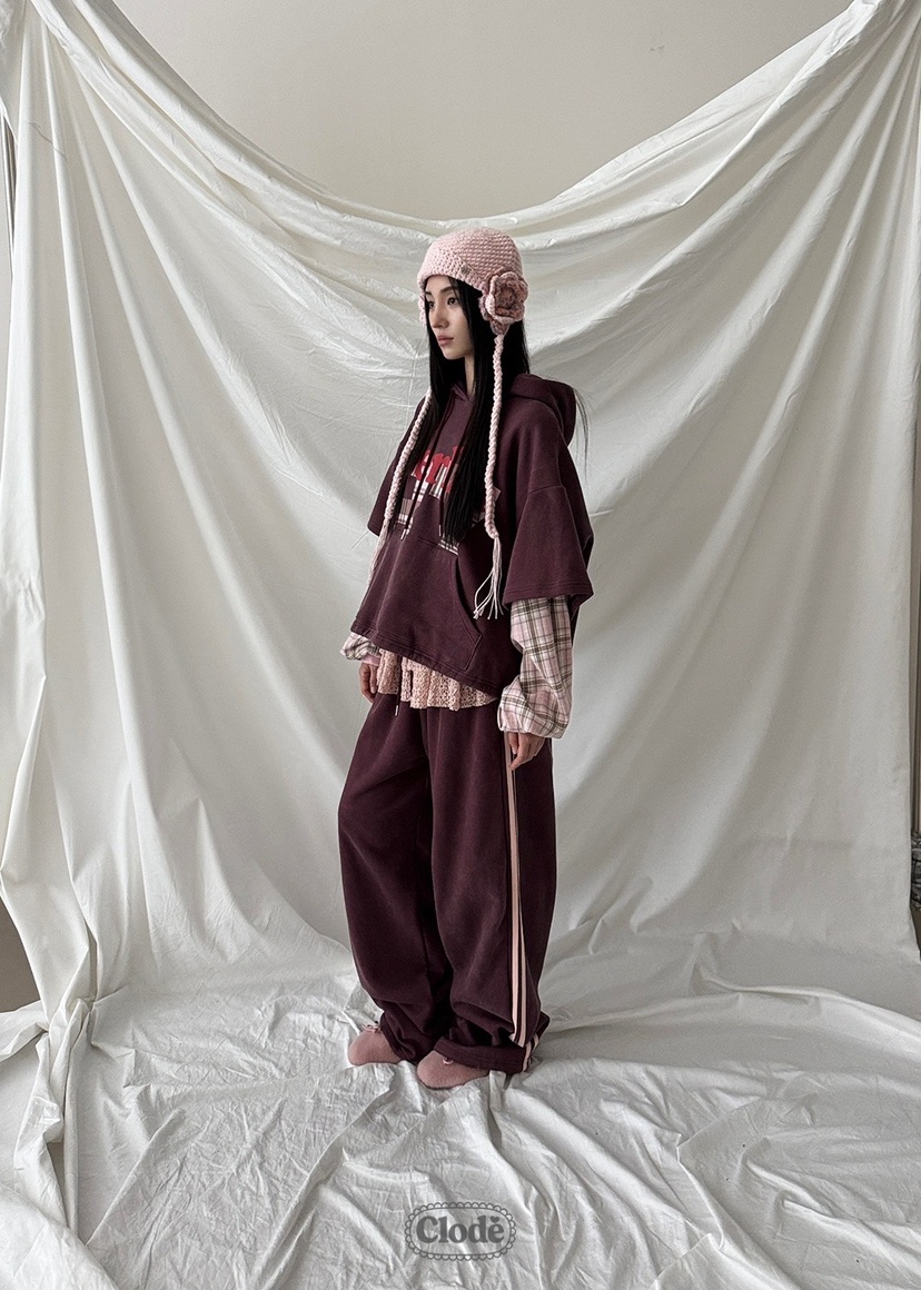 CLODE韓國直郵㊣女裝新品熱賣真品25秋冬人氣休閑休閑褲羊毛CLODE休閑褲