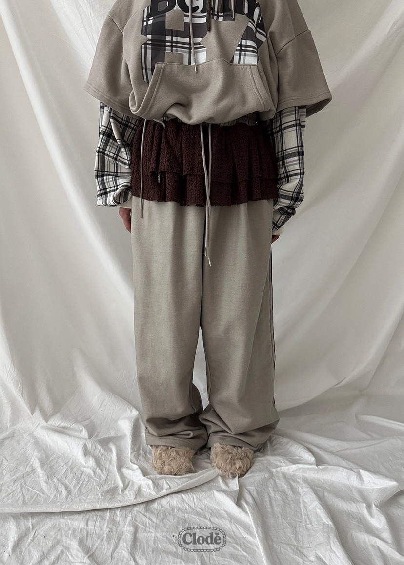 CLODE韓國直郵㊣女裝新品熱賣真品25秋冬人氣休閑休閑褲羊毛CLODE休閑褲