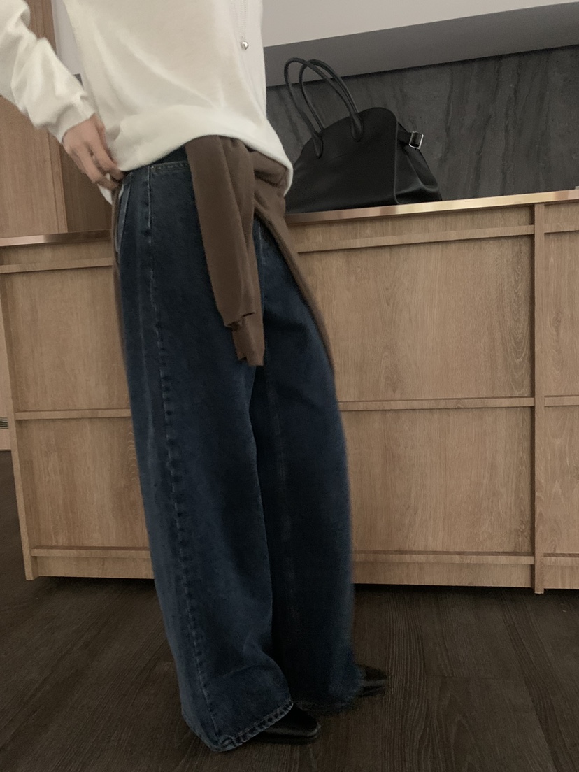GAMDONG韓國代購㊣女裝新品職業熱賣休閑25秋冬時尚推薦牛仔褲GAMDONG牛仔褲