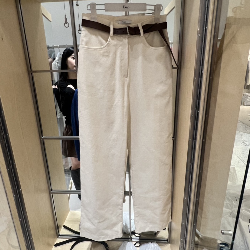 DEUO東大門㊣代購女裝新品人氣熱賣推薦職業休閑褲不含腰帶DEUO休閑褲圖色3