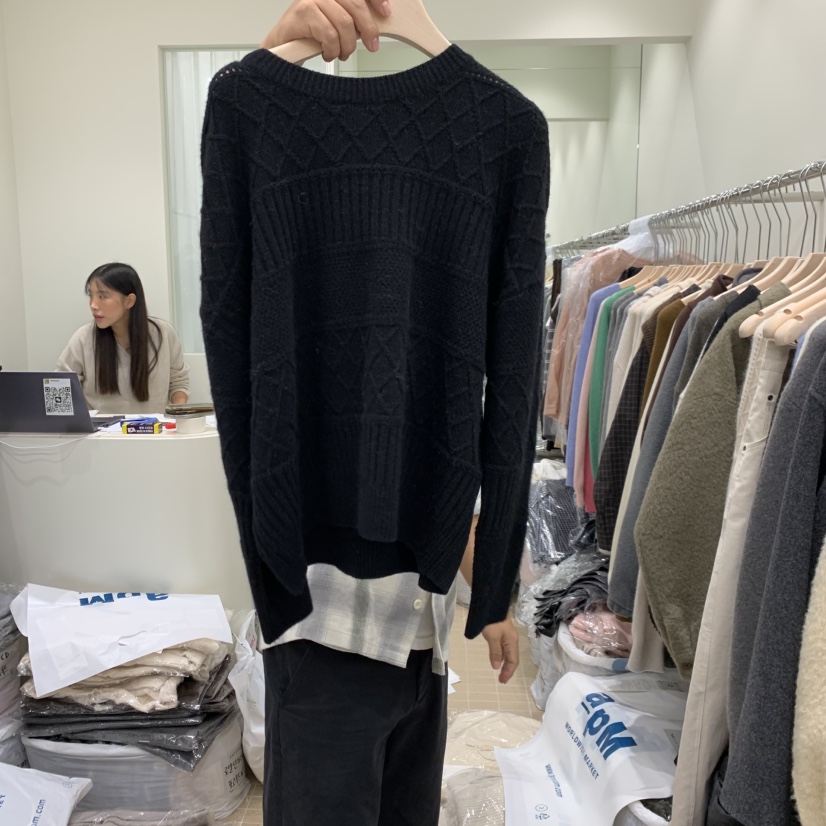 AMY GRACE東大門㊣直郵女士新款熱賣人氣25秋冬職業針織衫AMY GRACE針織衫圖色2