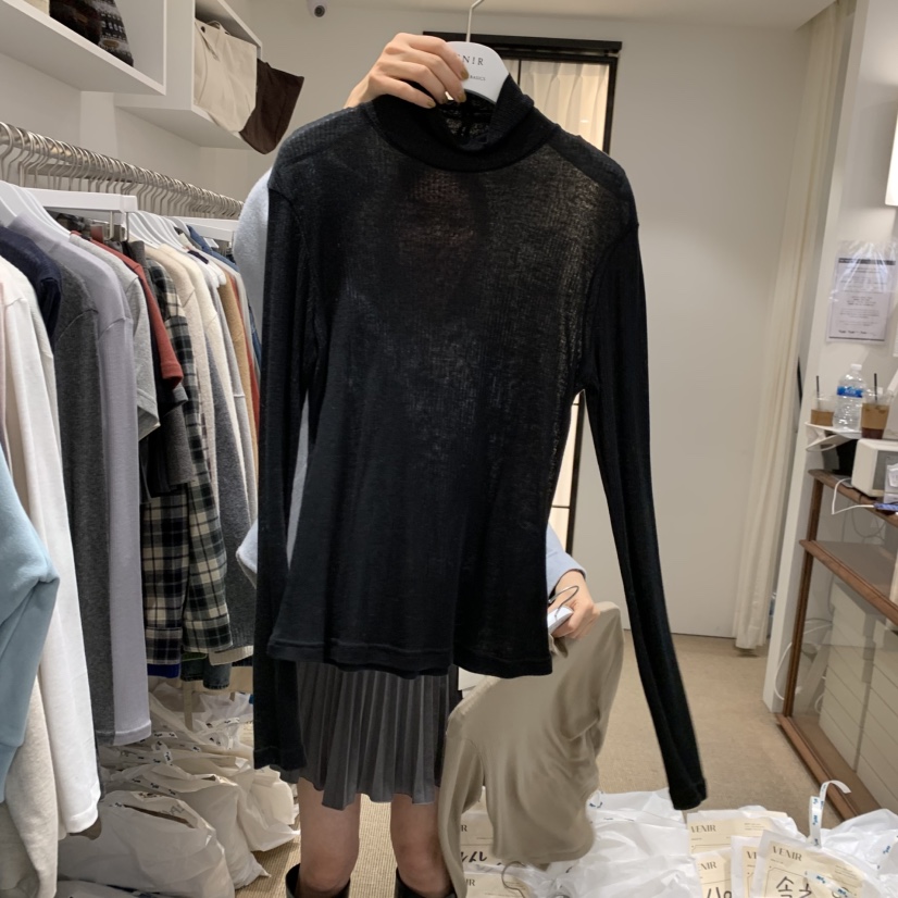 VENIR-a東大門㊣實拍女裝新款真品推薦人氣熱賣職業長袖T恤VENIR-a長袖T恤圖色3