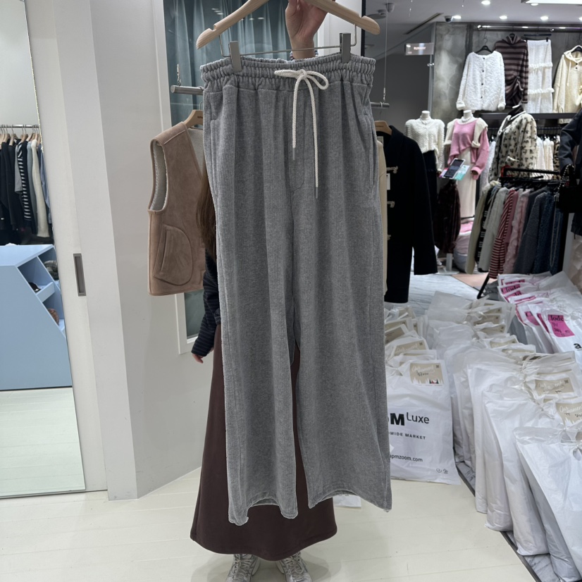 OURMOMENT東大門㊣代購女士新款25秋冬人氣職業熱賣時尚休閑褲OURMOMENT休閑褲圖色4