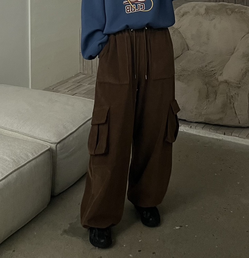 AMUSE SEOUL東大門㊣實拍女士新款休閑時尚熱賣休閑褲加絨AMUSE SEOUL休閑褲