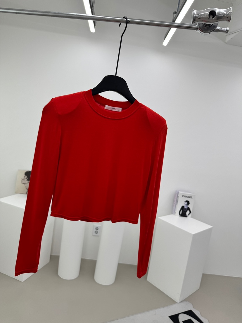 RED-A韓國直郵㊣女士新品休閑職業25秋冬人氣真品推薦長袖T恤RED-A長袖T恤圖色2