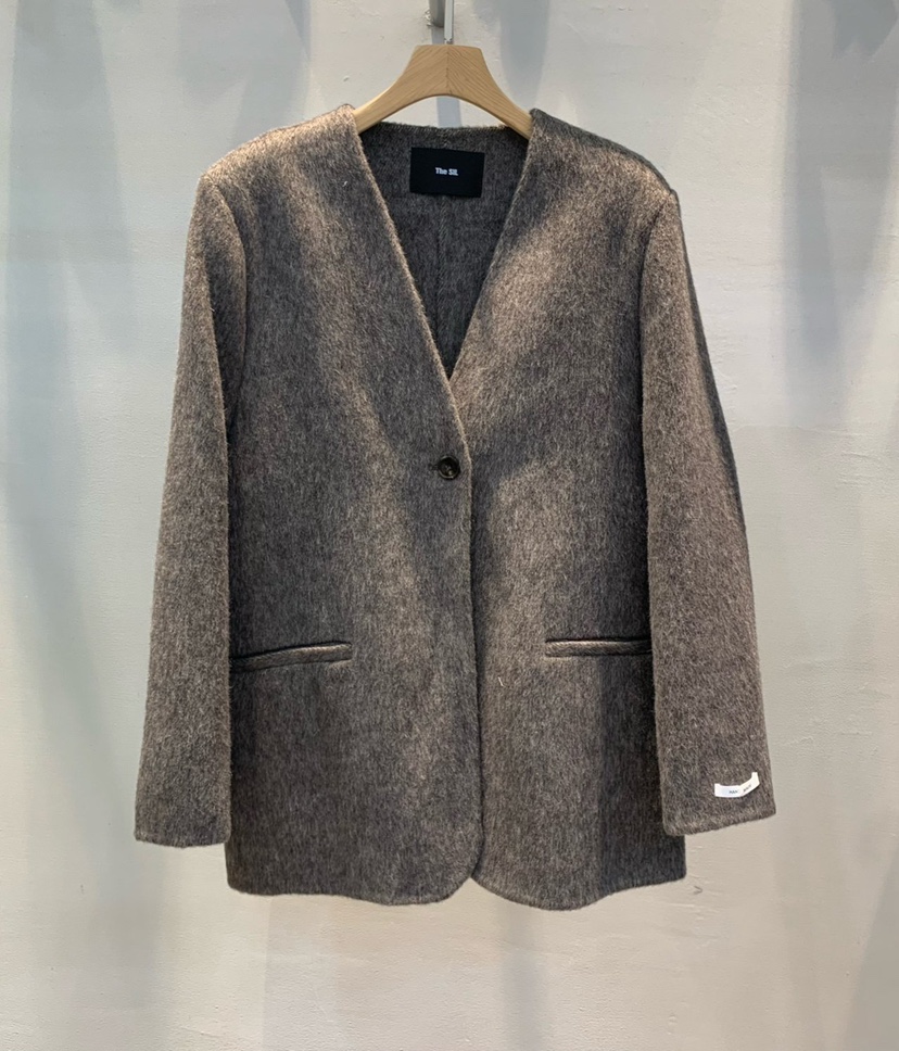 THE SIL東大門㊣直郵女裝新品25秋冬真品短款大衣含腰帶手工THE SIL/1 2ILLY短款大衣