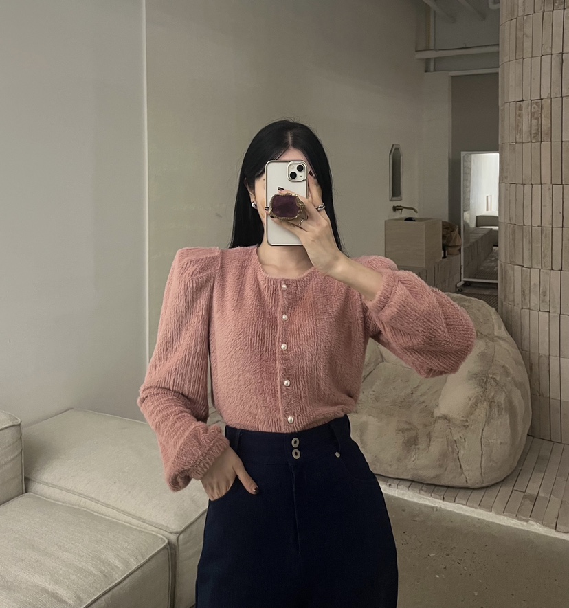AMUSE SEOUL韓國代購㊣女裝新款人氣休閑推薦25秋冬針織衫開衫AMUSE SEOUL針織衫