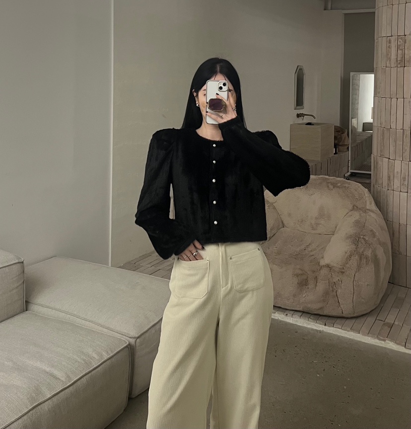 AMUSE SEOUL韓國代購㊣女裝新款人氣休閑推薦25秋冬針織衫開衫AMUSE SEOUL針織衫