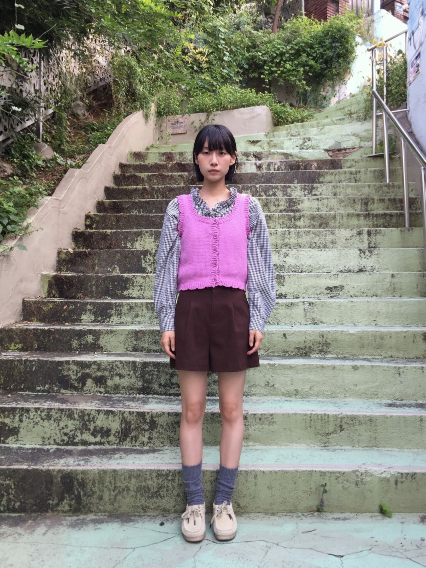 CCW韓國直郵㊣女士新款人氣真品推薦休閑熱賣25秋冬吊帶背心CCW--NYUNYU吊帶/背心