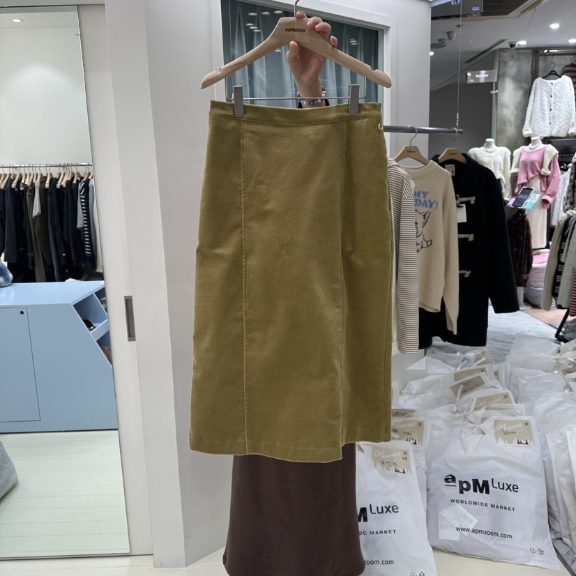 OURMOMENT東大門㊣實拍女裝新品推薦時尚25秋冬熱賣人氣長裙OURMOMENT長裙圖色3