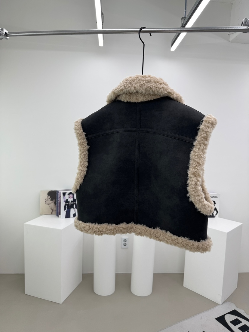 RED-A韓國代購㊣女士新款25秋冬推薦真品職業馬甲羊毛皮皮革RED-A馬甲