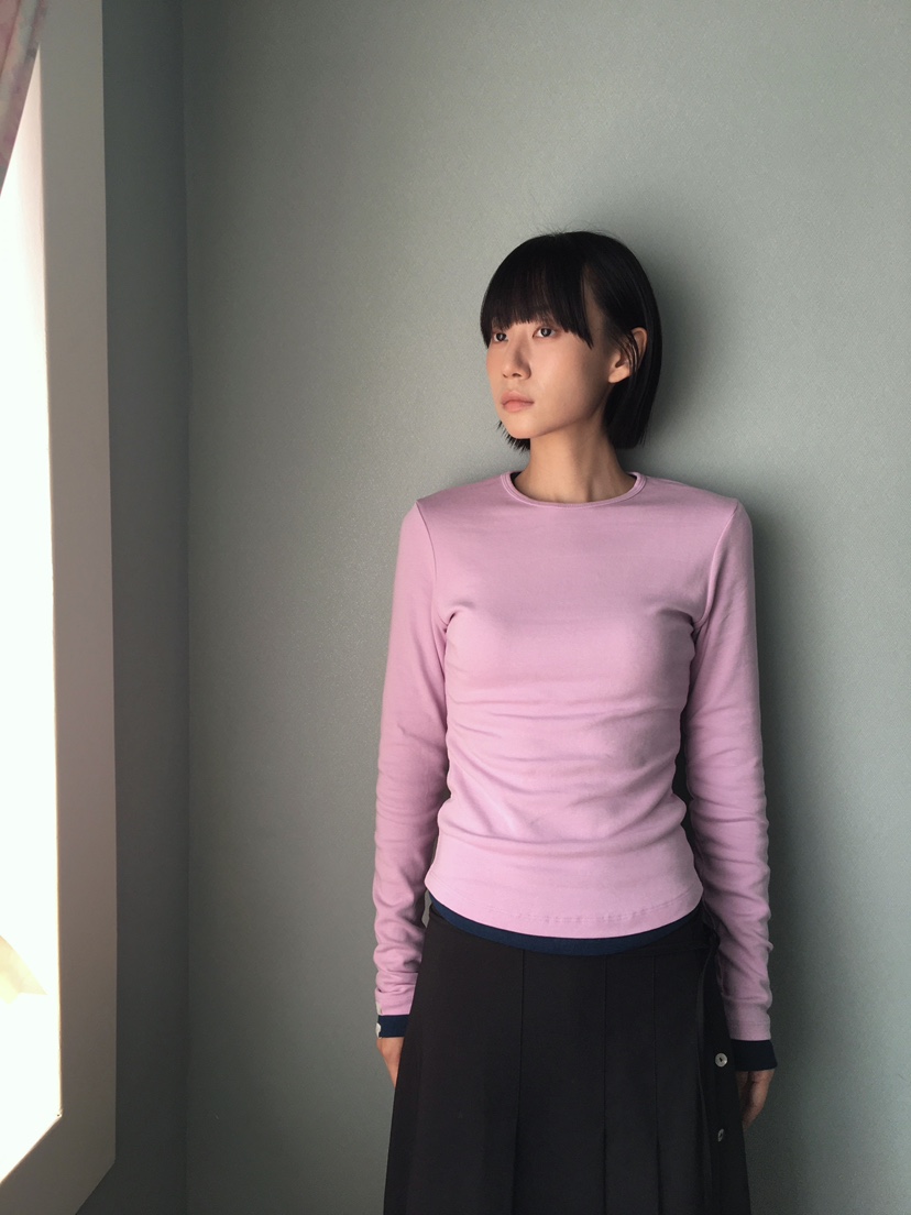 CCW東大門㊣直郵女裝新款真品時尚休閑25秋冬熱賣長袖T恤羊毛CCW--NYUNYU長袖T恤