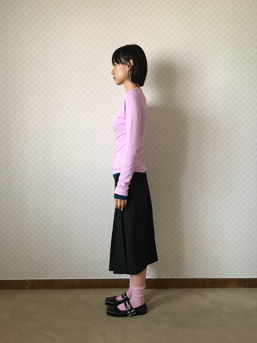 CCW東大門㊣直郵女裝新款真品時尚休閑25秋冬熱賣長袖T恤羊毛CCW--NYUNYU長袖T恤