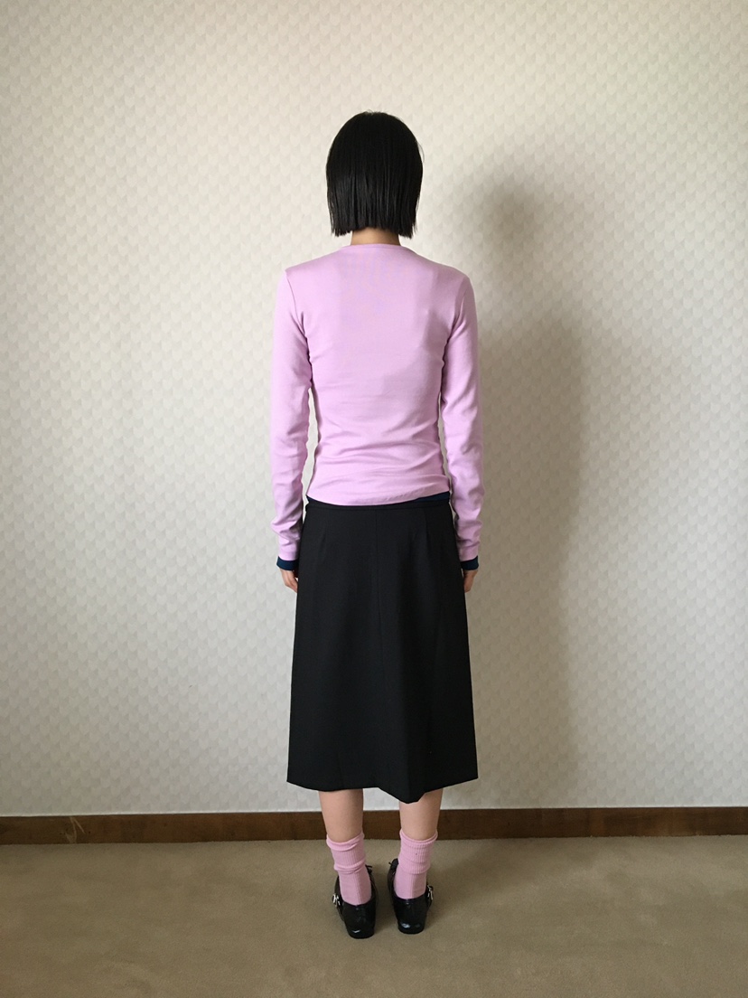 CCW東大門㊣直郵女裝新款真品時尚休閑25秋冬熱賣長袖T恤羊毛CCW--NYUNYU長袖T恤