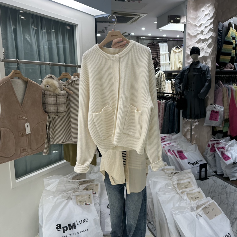 OURMOMENT東大門㊣實拍女裝新品25秋冬推薦真品休閑時尚針織衫OURMOMENT針織衫