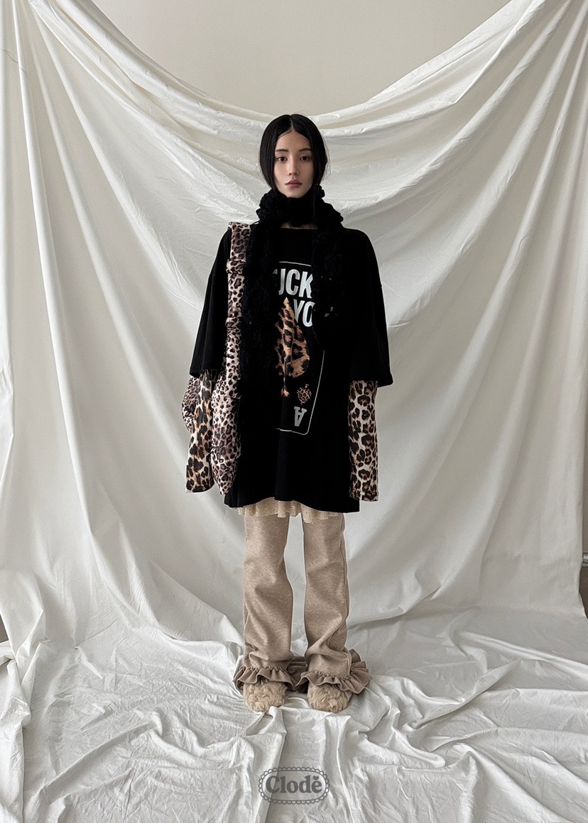 CLODE韓國代購㊣女士新品25秋冬時尚真品人氣推薦休閑裙褲蕾絲CLODE裙褲