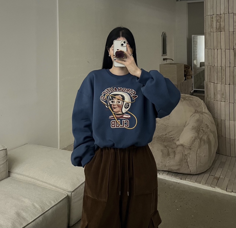 AMUSE SEOUL東大門㊣直郵女士新品休閑時尚真品衛衣加絨羊毛AMUSE SEOUL衛衣
