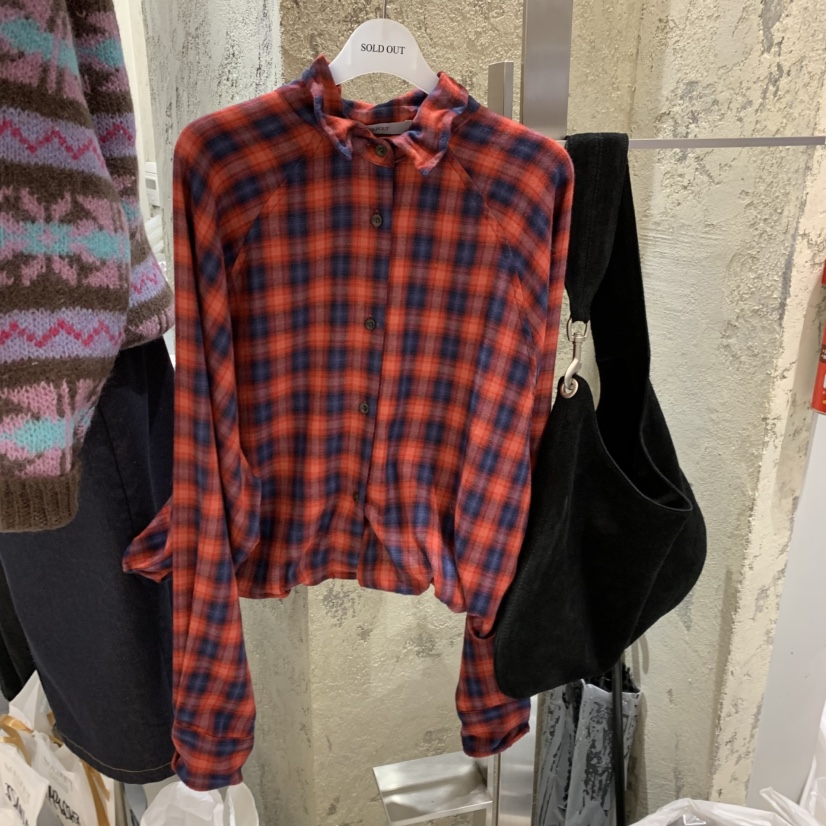 SOLD OUT東大門㊣代購女裝新款25秋冬熱賣休閑真品襯衫蕾絲衫SOLD OUT襯衫/蕾絲衫