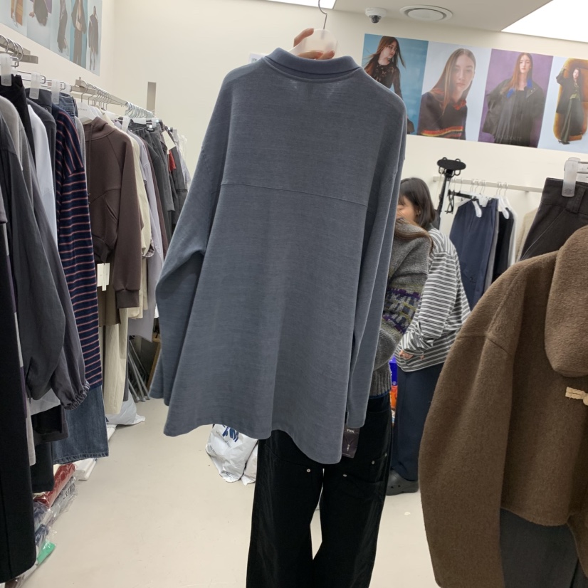 SOLD OUT韓國代購㊣女士新款休閑25秋冬真品熱賣職業長袖T恤SOLD OUT長袖T恤
