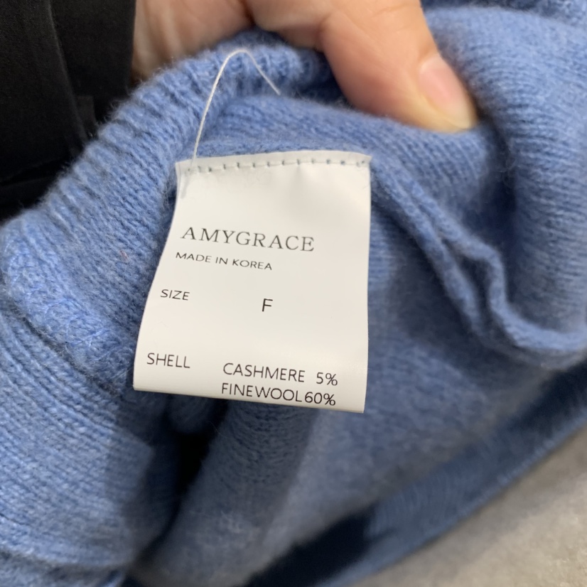 AMY GRACE韓國代購㊣女裝新款休閑真品熱賣職業推薦針織衫AMY GRACE針織衫