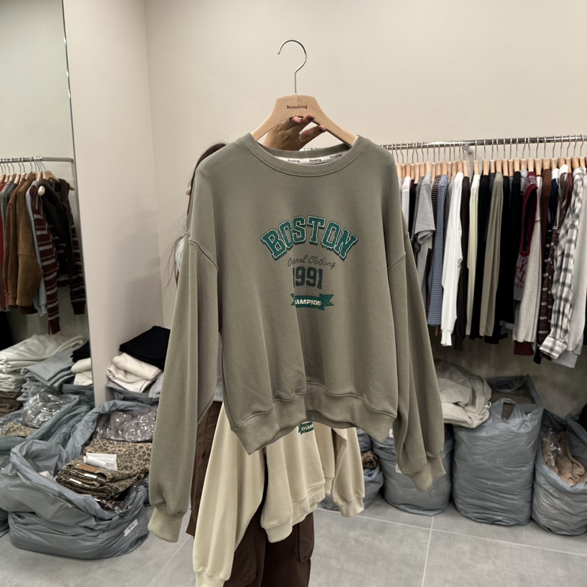 URBANSTORY/REMAKING東大門㊣直郵女士新品時尚人氣真品衛衣Remaking/URBANSTORY衛衣圖色3