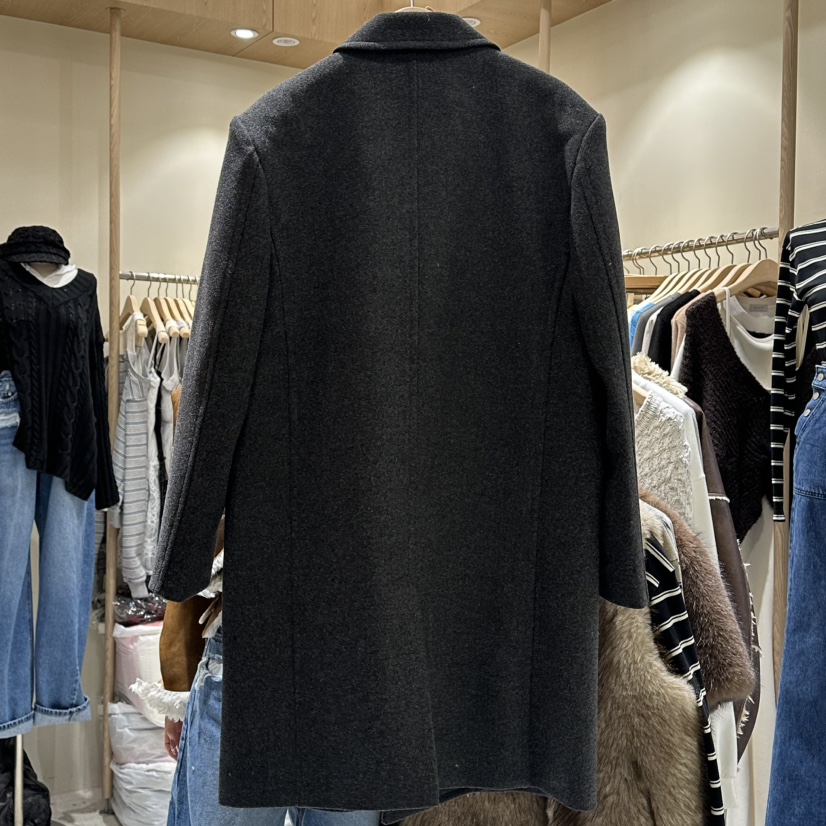 VINTAGE VIBE東大門㊣直郵女裝新品休閑推薦中長款大衣長款VINTAGE VIBE中長款大衣