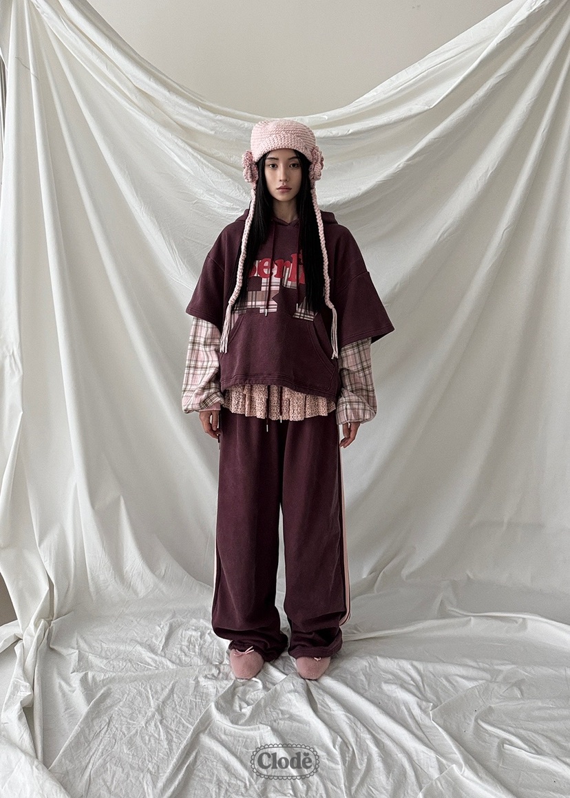 CLODE韓國代購㊣女士新品25秋冬熱賣推薦休閑人氣衛衣假兩件CLODE衛衣