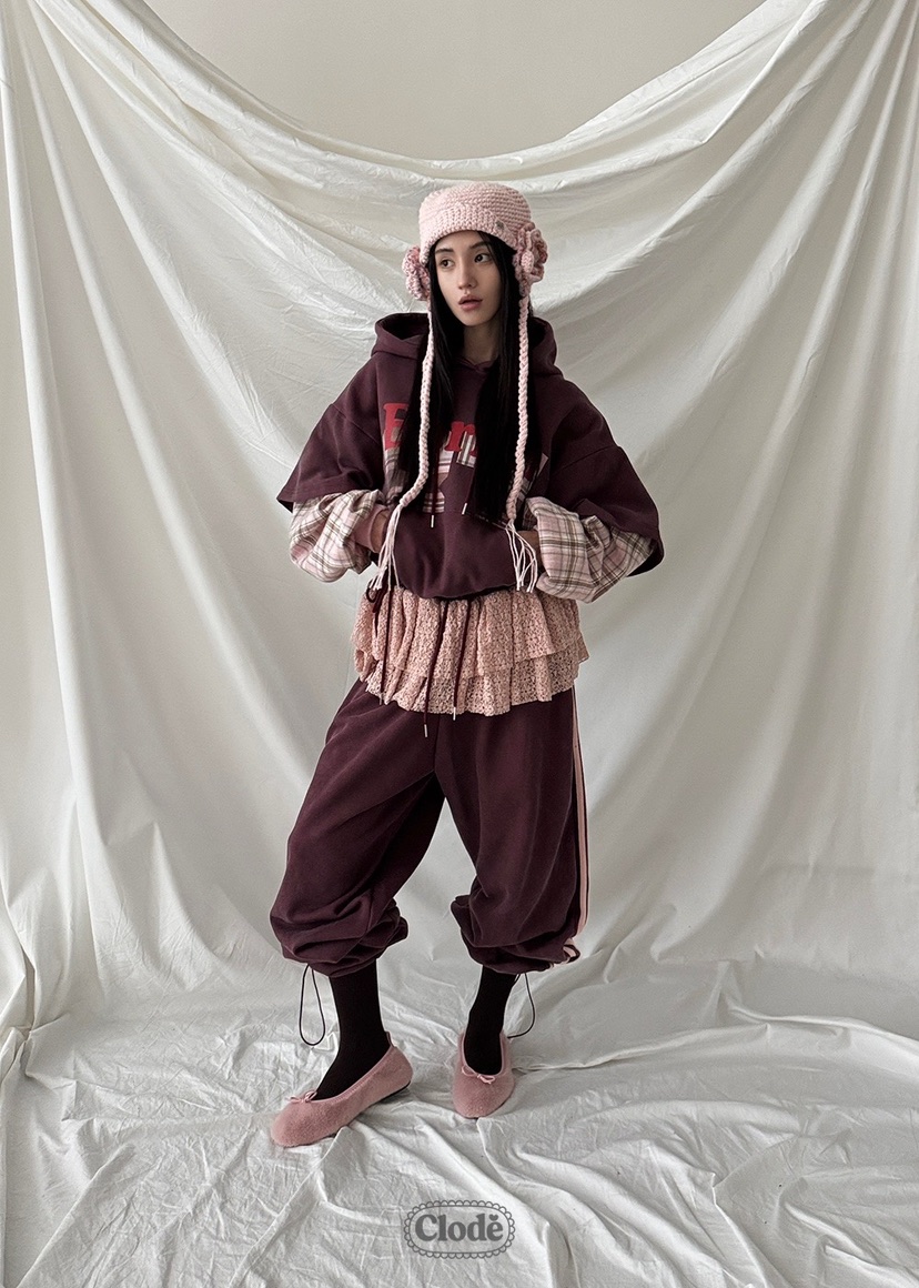CLODE韓國代購㊣女士新品25秋冬熱賣推薦休閑人氣衛衣假兩件CLODE衛衣