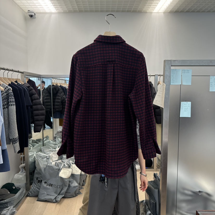 LTMS東大門㊣直郵女裝新品熱賣25秋冬時尚真品襯衫蕾絲衫格紋LTMS襯衫/蕾絲衫
