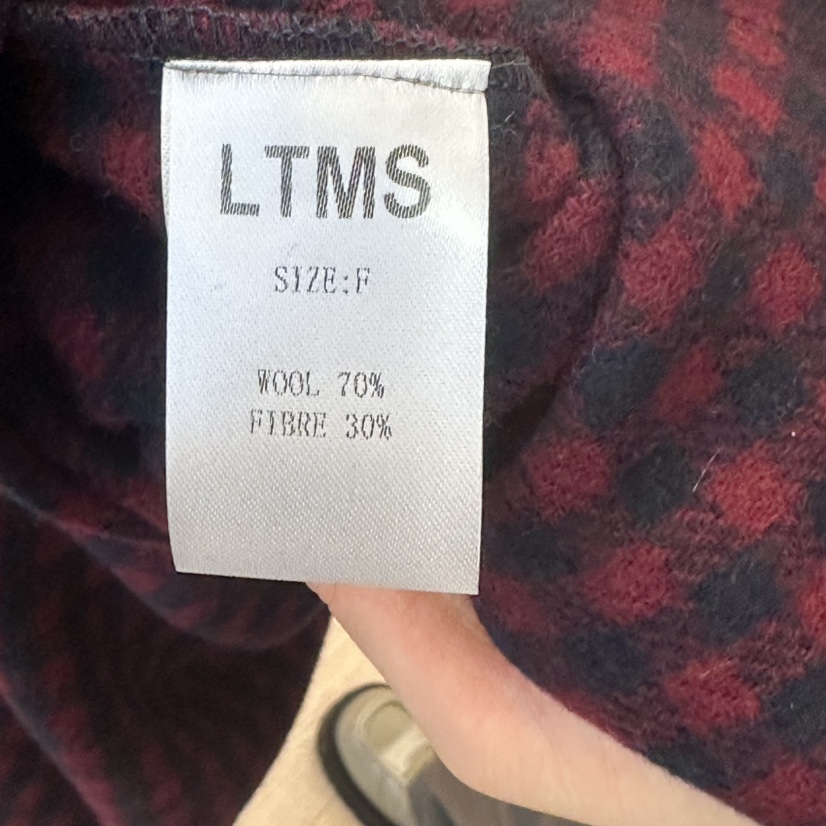 LTMS東大門㊣直郵女裝新品熱賣25秋冬時尚真品襯衫蕾絲衫格紋LTMS襯衫/蕾絲衫