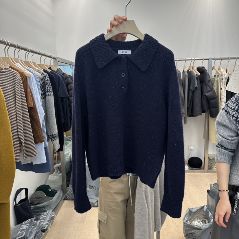 LTMS韓國直郵㊣女裝新品25秋冬推薦人氣熱賣真品時尚職業毛衣LTMS毛衣圖色2