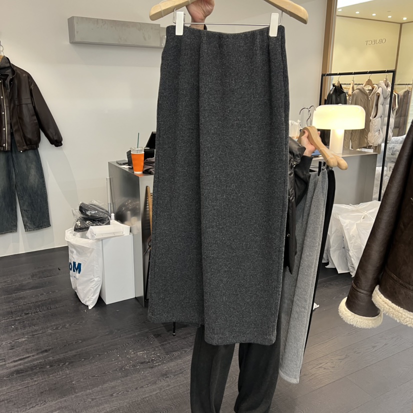 OBJECT韓國直郵㊣女裝新品25秋冬人氣推薦休閑時尚職業長裙OBJECT長裙圖色2