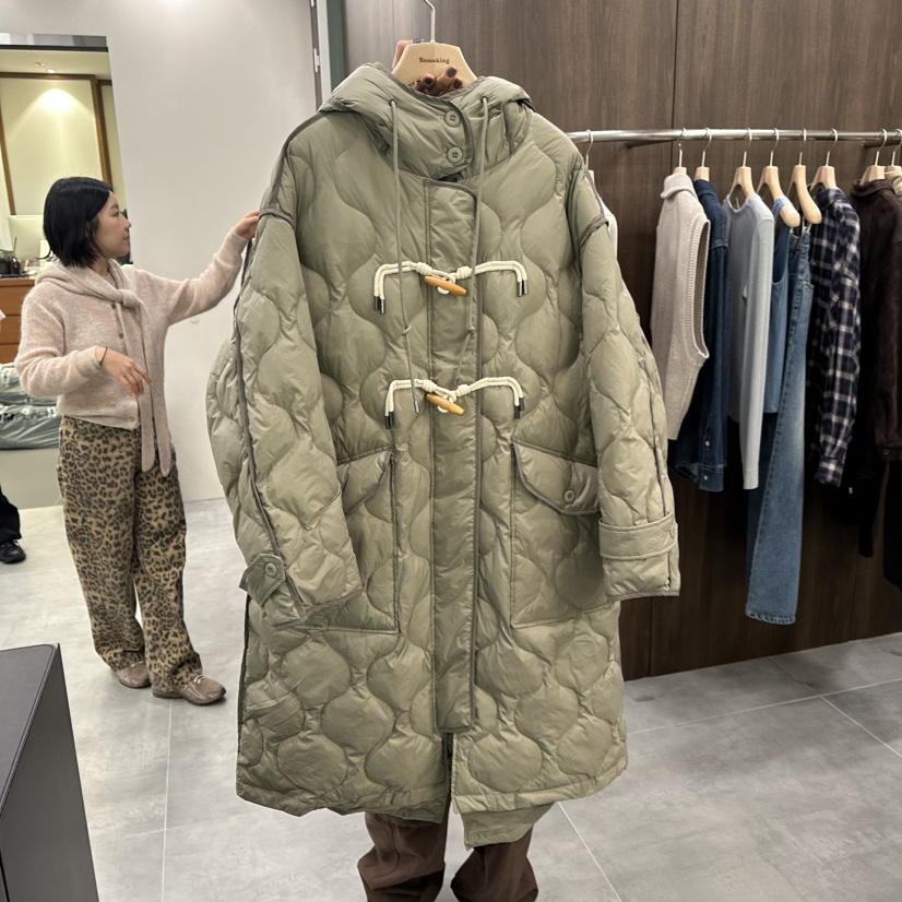 URBANSTORY/REMAKING韓國直郵㊣女士新款職業長款羽絨服填充Remaking/URBANSTORY長款羽絨服
