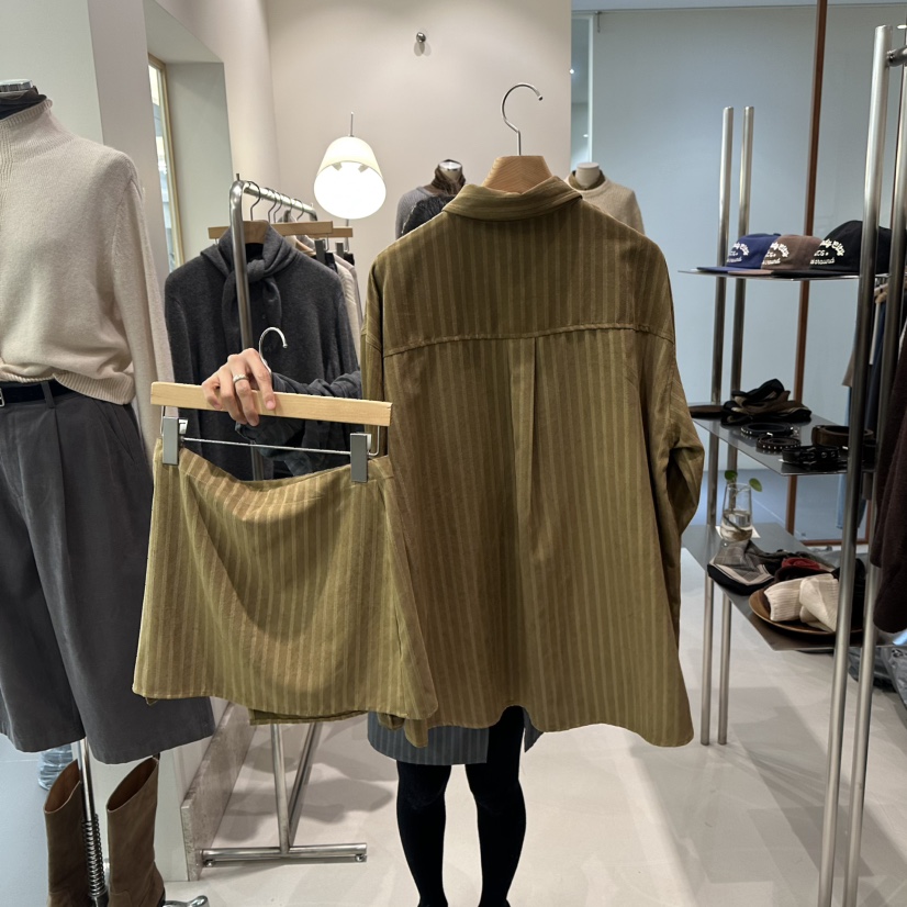ANDMORE BUTTON東大門㊣直郵女士新款真品25秋冬套裝絨面革ANDMORE BUTTON套裝