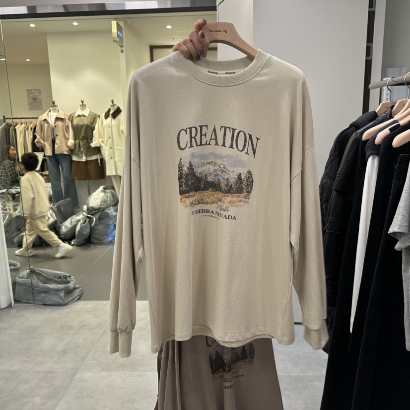 URBANSTORY/REMAKING東大門㊣代購女裝新品時尚人氣長袖T恤Remaking/URBANSTORY長袖T恤
