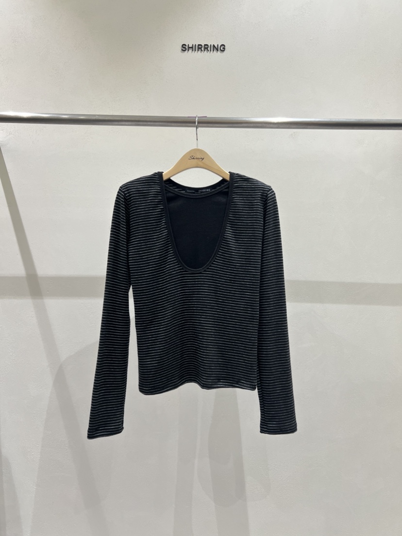 SHIRRING韓國直郵㊣女士新品推薦人氣熱賣職業時尚休閑長袖T恤SHIRRING長袖T恤圖色3