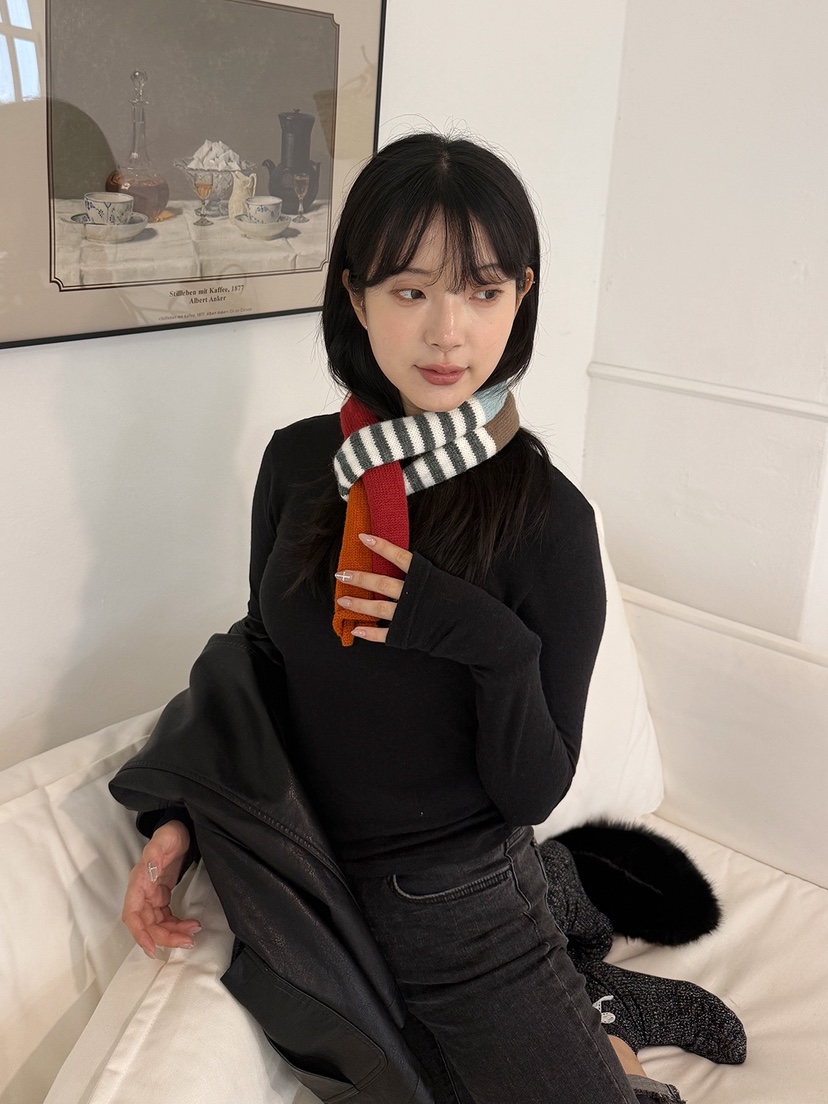 NICEALICE東大門㊣實拍女裝新品職業休閑時尚圍巾披肩修身圍巾NICEALICE圍巾/披肩