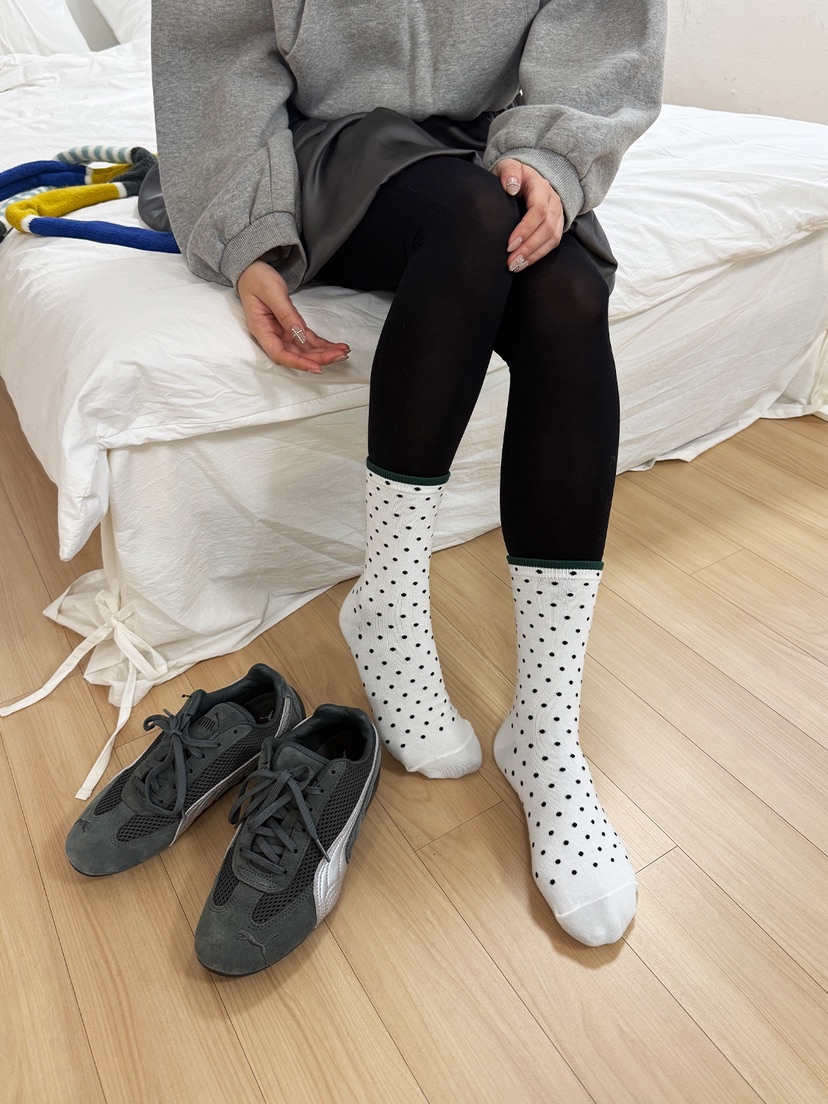 NICEALICE韓國直郵㊣女裝新款25秋冬休閑人氣真品推薦時尚襪子NICEALICE襪子圖色2