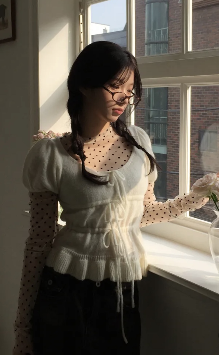 EIGHTGLOW東大門㊣實拍女士新款休閑職業真品人氣襯衫蕾絲衫EIGHTGLOW襯衫/蕾絲衫