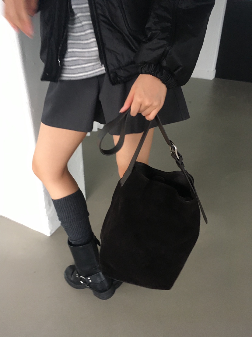 CEDARWOOD韓國直郵㊣女士新品真品職業熱賣單肩斜跨包絨面革CEDAR WOOD單肩/斜跨包圖色2