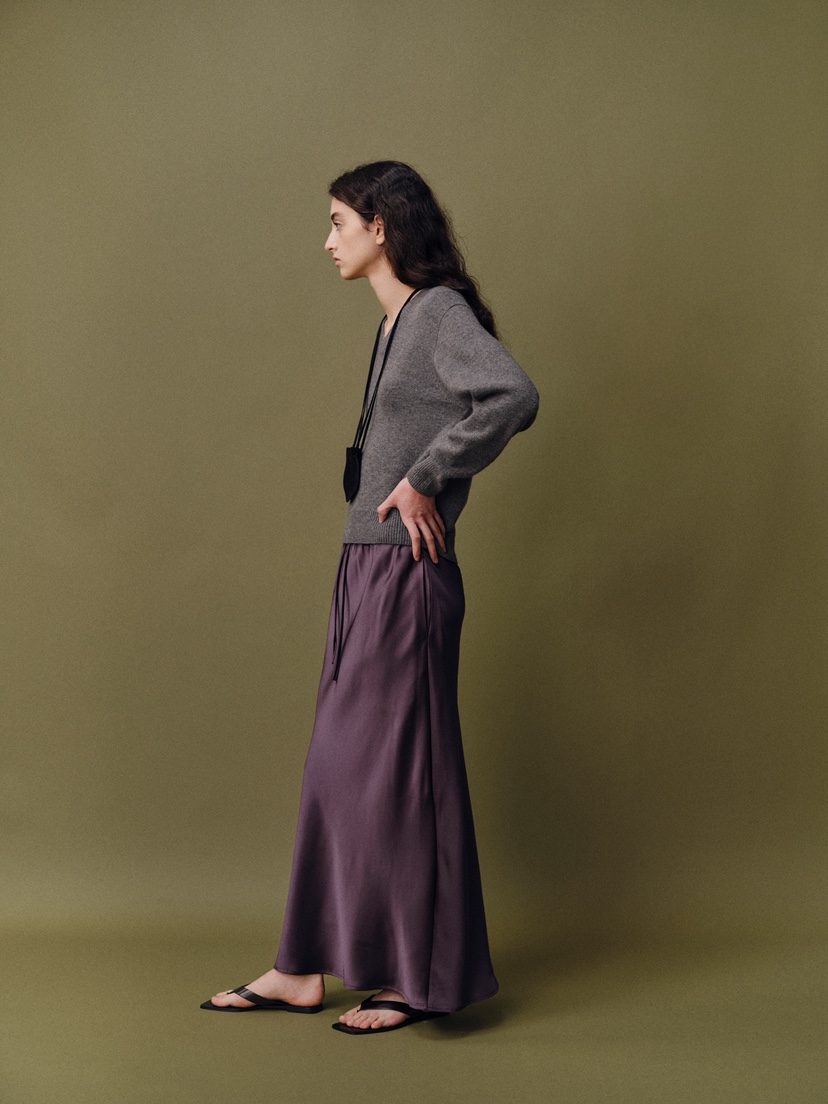 BAIE OUD/OFCEDRE韓國代購㊣女裝新品25秋冬人氣真品長裙BAIE OUD/OFCEDRE長裙