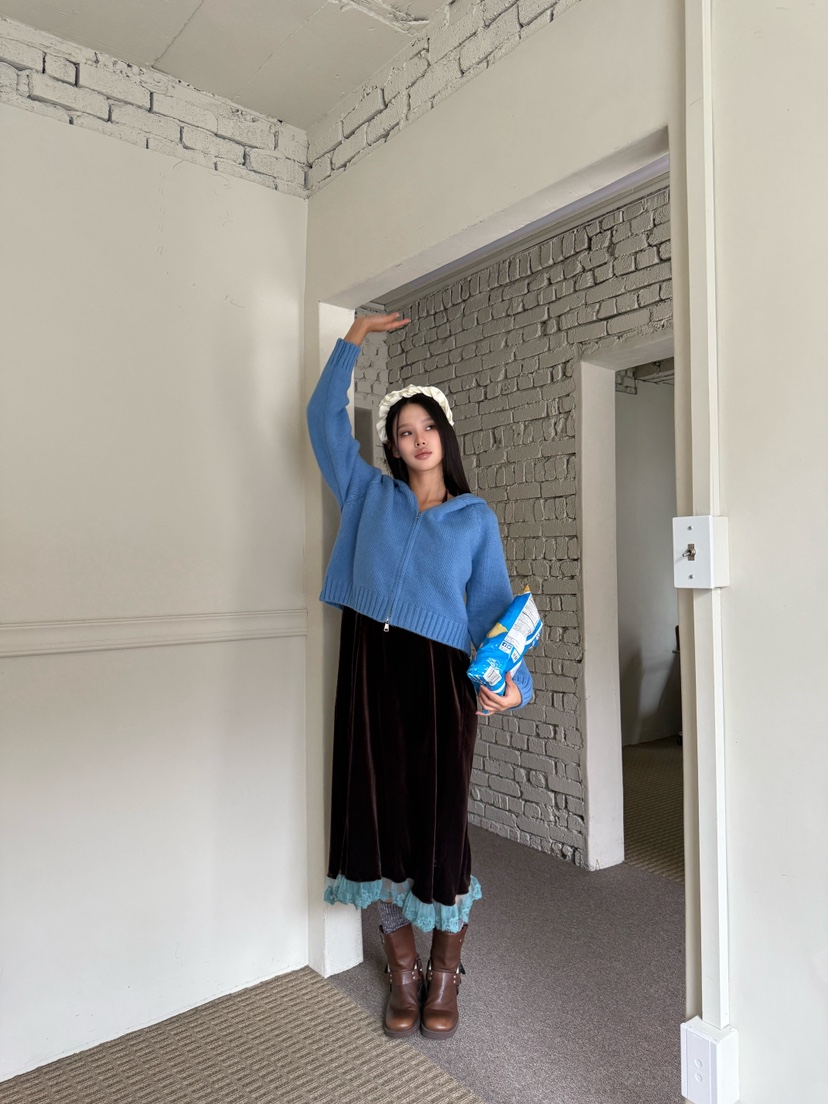 MAISONDEGLORY東大門㊣直郵女裝新品時尚人氣推薦針織衫連帽衫MAISON DE GLORY針織衫