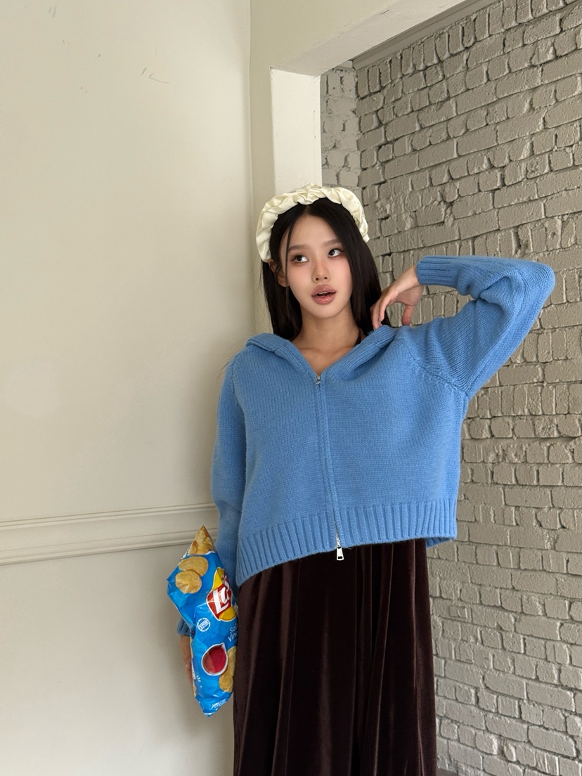 MAISONDEGLORY東大門㊣直郵女裝新品時尚人氣推薦針織衫連帽衫MAISON DE GLORY針織衫圖色3