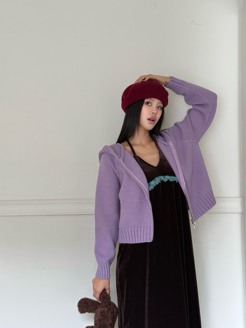 MAISONDEGLORY東大門㊣直郵女裝新品時尚人氣推薦針織衫連帽衫MAISON DE GLORY針織衫圖色4