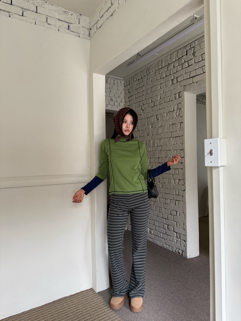 MAISONDEGLORY東大門㊣代購女裝新款人氣職業休閑25秋冬長袖T恤MAISON DE GLORY長袖T恤