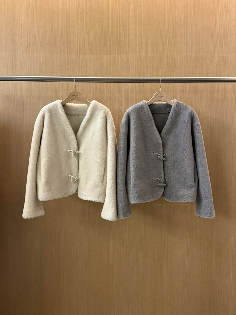 CULLUM東大門㊣實拍女士新品時尚休閑25秋冬夾克絨面革毛絨羊毛CULLUM夾克